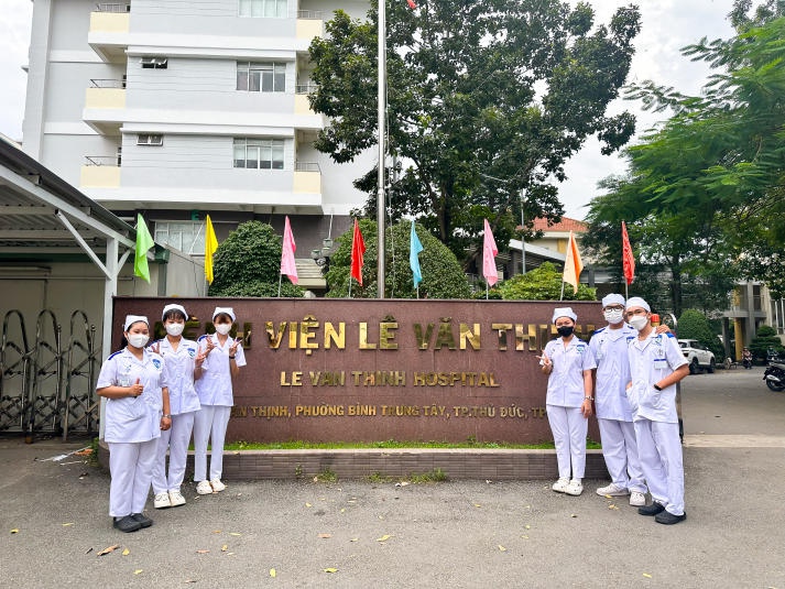 Sinh viên ngành Điều dưỡng HUTECH hoàn thành thực tập tại Bệnh viện Lê Văn Thịnh 57