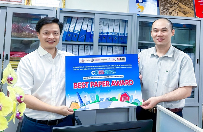 Research paper from the team led by Mr. Nguyen Xuan Hung - Director of VJIT - receives “Best Paper Award” at CIRES 2025 47