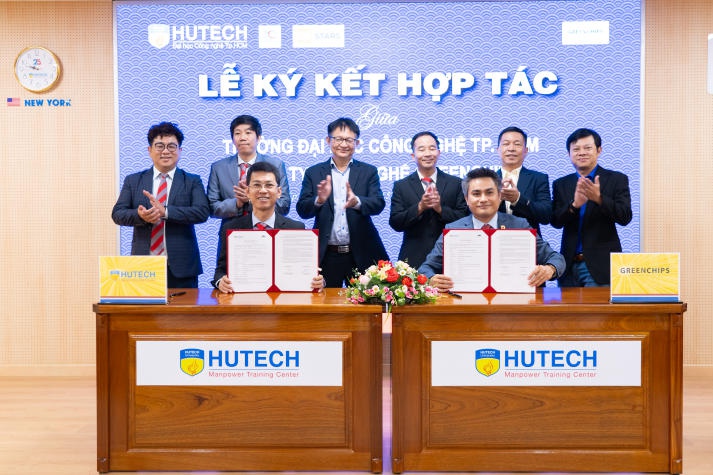 HUTECH ký kết MOU với Greenchips Technology, mở rộng cơ hội thực tập và làm việc lĩnh vực bán dẫn cho sinh viên 55