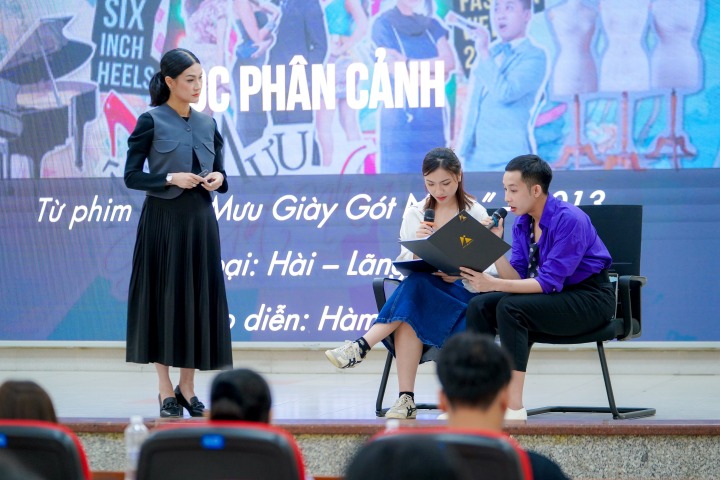 [Video] Sinh viên Khoa Truyền thông & Thiết kế HUTECH tìm hiểu kỹ thuật và chỉ đạo diễn xuất trong phim cùng đạo diễn Kathy Uyên 45