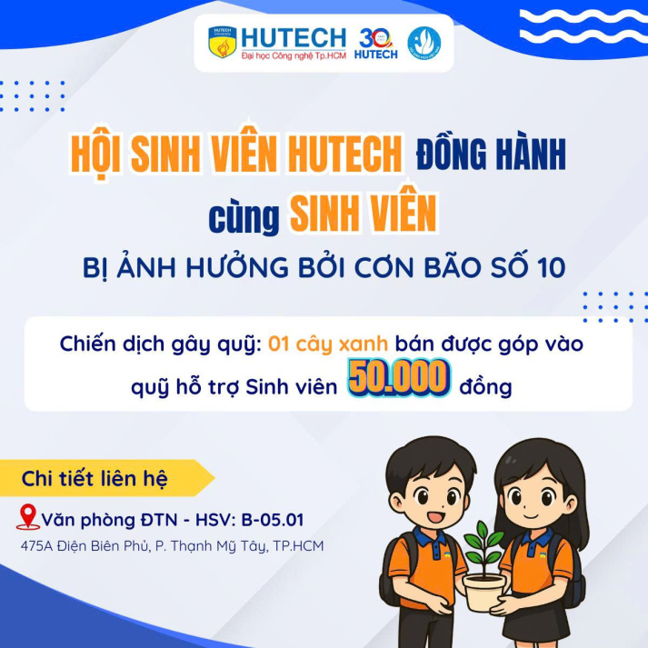 Tuổi trẻ HUTECH kêu gọi chung tay khắc phục hậu quả bão Bualoi: Mỗi đóng góp - Một yêu thương gửi trao 41