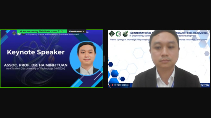 HUTECH’s research on luminescent bricks impresses at the 1st International Multidisciplinary Research Colloquium 2026 27