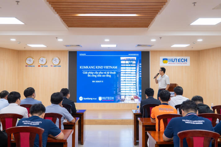 Sinh viên Khoa Xây dựng giải mã công nghệ thi công nhà cao tầng cùng chuyên gia Kumkang Kind Việt Nam 54