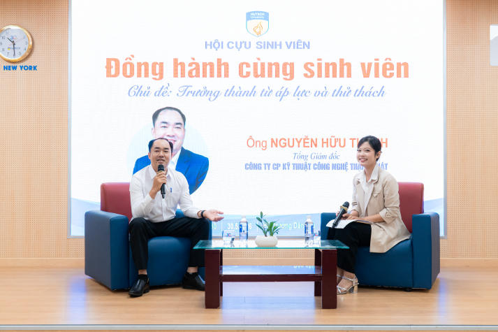 Cựu sinh viên HUTECH trở lại, tiếp thêm bản lĩnh cho sinh viên trước áp lực tuổi trẻ 36