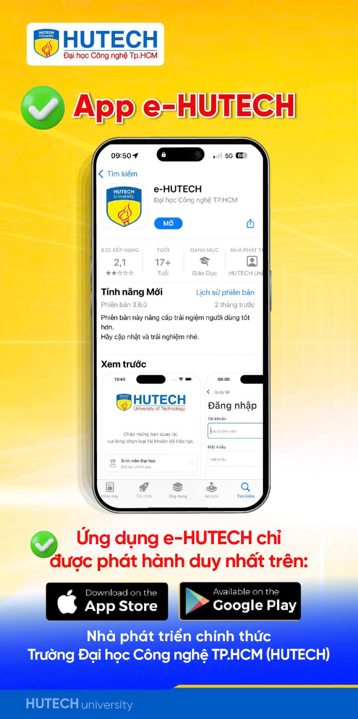 Cảnh báo: Xuất hiện e-HUTECH giả mạo, không tải app từ các nguồn không chính thức 26