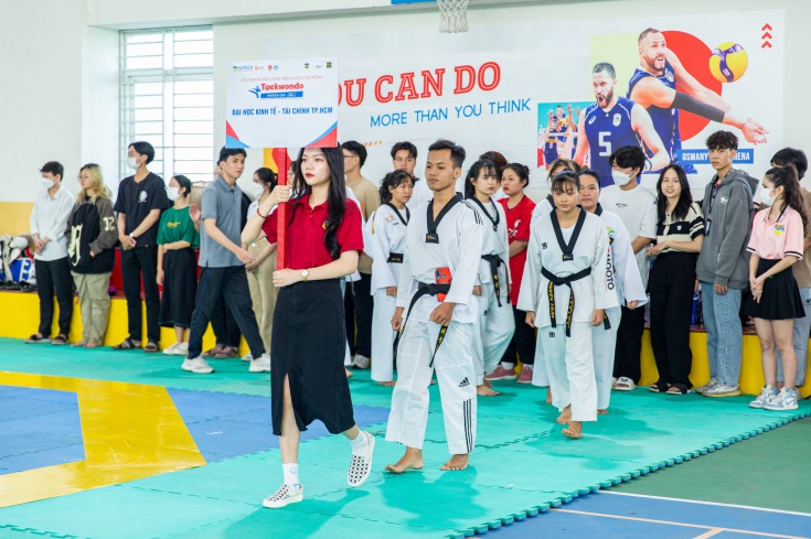 Hơn 200 vận động viên tranh tài sôi nổi tại Giải Taekwondo Sinh viên HUTECH mở rộng lần 1 59