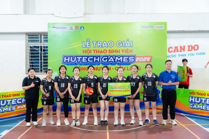 Chung kết Bóng chuyền nữ HUTECH GAMES 2026: Ngôi vương gọi tên Khoa Marketing - Kinh doanh quốc tế 98