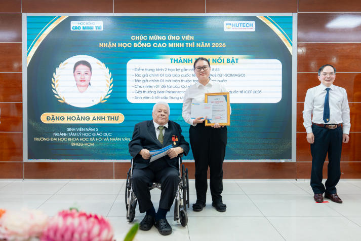HUTECH trao Học bổng Cao Minh Thì 2026, tiếp sức đam mê nghiên cứu khoa học cho người học trẻ 32