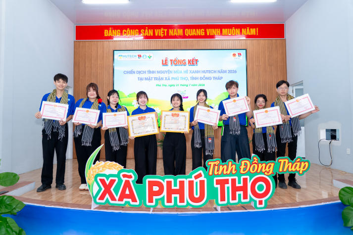 Những công trình ghi dấu sức trẻ HUTECH trong Mùa hè xanh 2026 tại Đồng Tháp 130