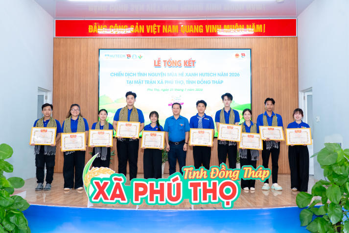 Những công trình ghi dấu sức trẻ HUTECH trong Mùa hè xanh 2026 tại Đồng Tháp 125