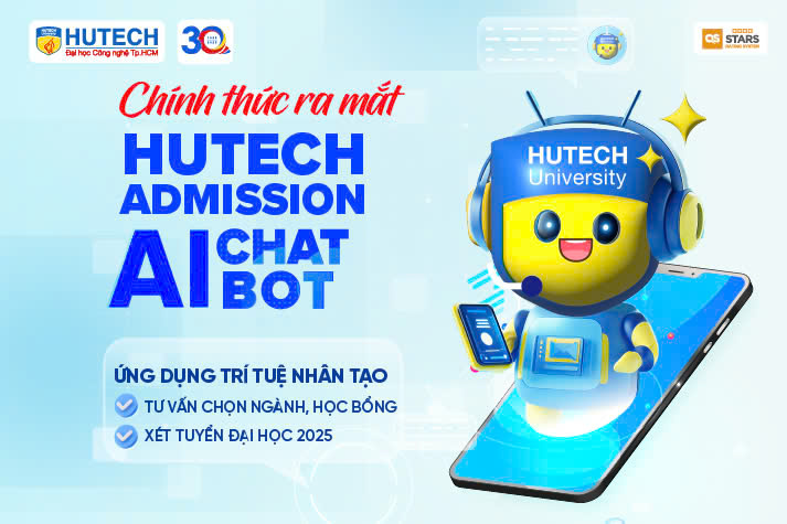 HUTECH ra mắt Chatbot AI tra cứu thông tin tuyển sinh - hướng nghiệp