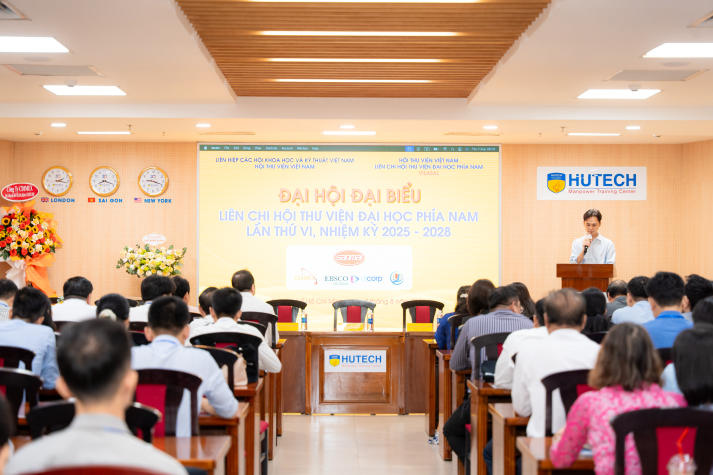 HUTECH đăng cai tổ chức Đại hội Liên Chi hội Thư viện Đại học phía Nam lần thứ VI, nhiệm kỳ 2025-2028: Hướng tới thư viện số hiện đại 9