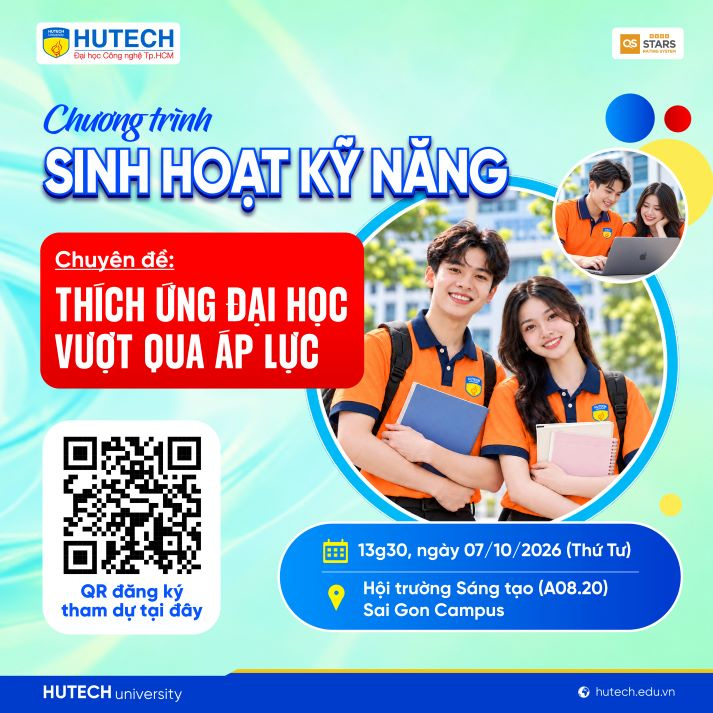 HUTECH-ers “bỏ túi” kỹ năng thích ứng đại học, vững vàng trước áp lực vào 7/10 tới 38