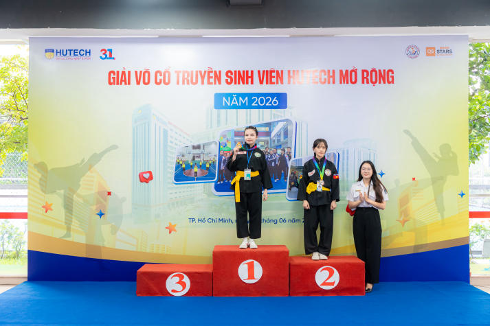 [Video] HUTECH đạt giải Nhì toàn đoàn tại Giải Võ cổ truyền sinh viên HUTECH mở rộng năm 2026 79