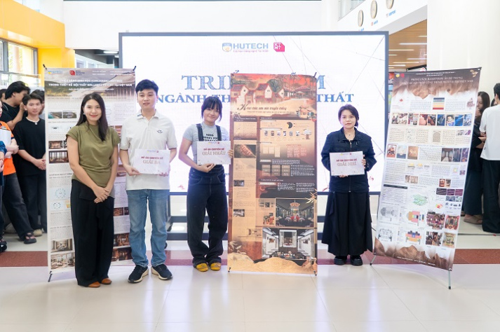 Kết nối kỹ thuật - thẩm mỹ - ứng dụng trong triển lãm của sinh viên ngành Thiết kế nội thất 224