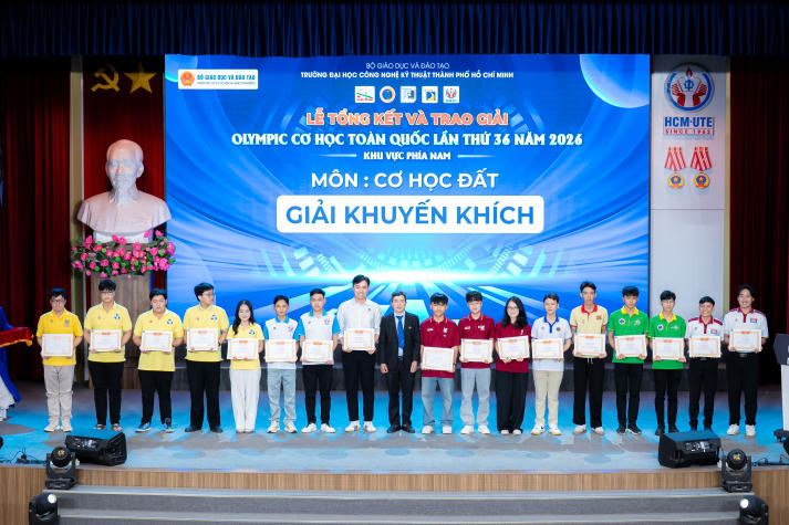 Sinh viên HUTECH ghi dấu với 09 giải thưởng tại Olympic Cơ học toàn quốc 2026 25