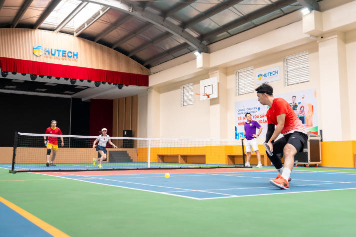 [Hội thao CB-GV-NV HUTECH 2025]: Bùng nổ Pickleball mùa đầu tiên với chiến thắng thuộc về TT.GDCT-QP - TT.GDTC 66