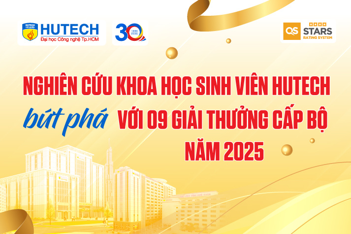 Nghiên cứu khoa học sinh viên HUTECH bứt phá với 09 giải thưởng cấp Bộ năm 2025 9