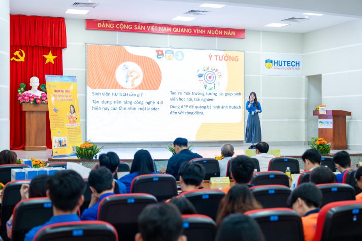 Trần Mỹ Uy - sinh viên Khoa Marketing - Kinh doanh quốc tế giành Quán quân cuộc thi HUTECH Young Leaders 2024 111