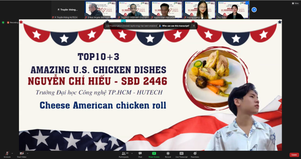 Món Gà dát vàng sốt Coca Cola chiến thắng cuộc thi Nấu ăn trực tuyến từ gà Mỹ - “Amazing U.S. Chicken Dishes" 121