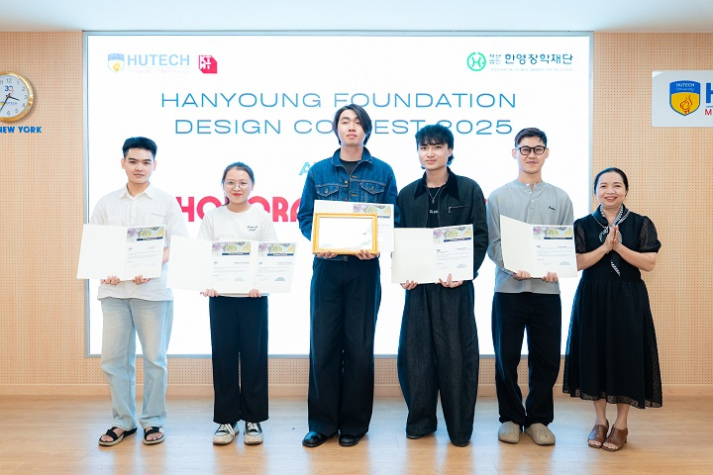Students of the Faculty of Architecture and Arts win multiple awards at the Hanyoung Foundation Design Contest 2025 202