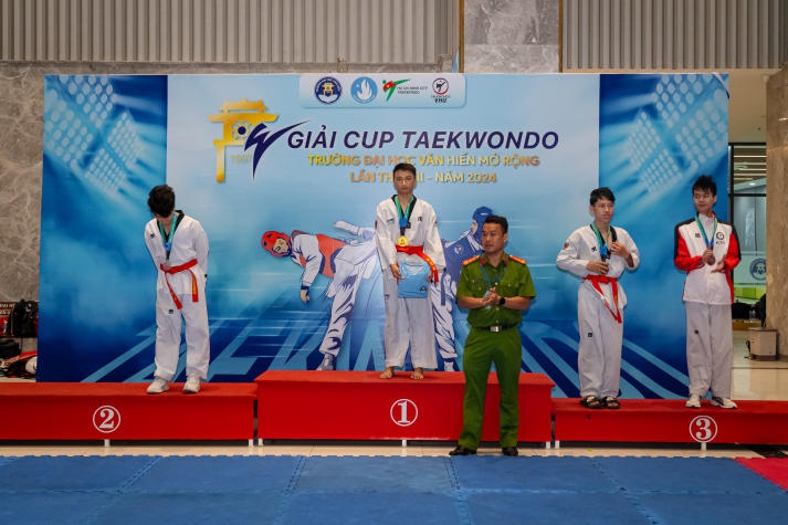 Đoàn vận động viên CLB Taekwondo HUTECH gặt “mưa” huy chương tại Giải đấu “Cup Taekwondo Trường Đại học Văn Hiến mở rộng lần thứ 8” 80