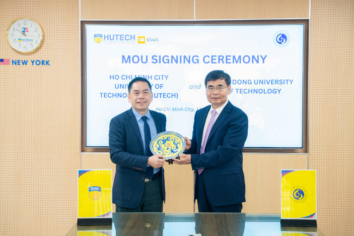 HUTECH signs MoU with Shandong University of Technology, paving the way for a tripartite cooperation model with industry partners 105