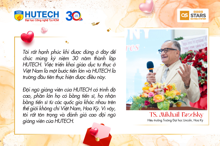 [Video] [HUTECH 30 năm] HUTECH tuổi 30 - kỳ vọng của người đồng hành 140