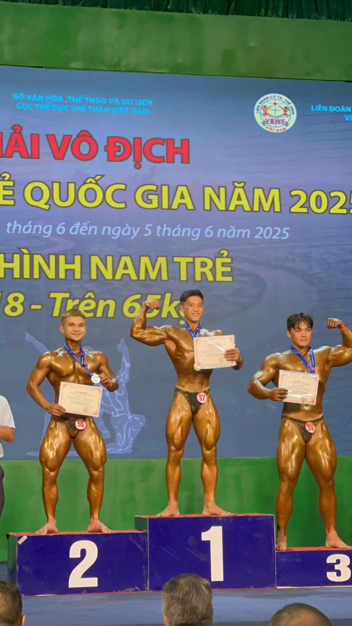 Hai sinh viên HUTECH “rinh” Huy chương Bạc tại Giải Vô địch Thể hình Trẻ Quốc gia năm 2025 4