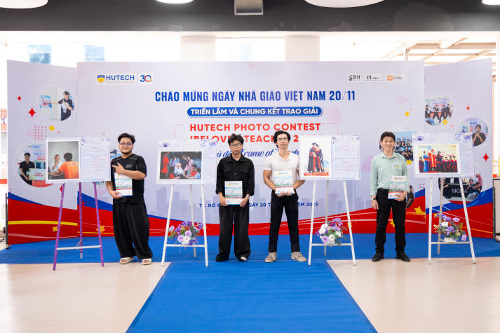 Sinh viên Khoa Quản trị kinh doanh giành giải Quán quân HUTECH Photo Contest “Beloved Teacher 2025” 119