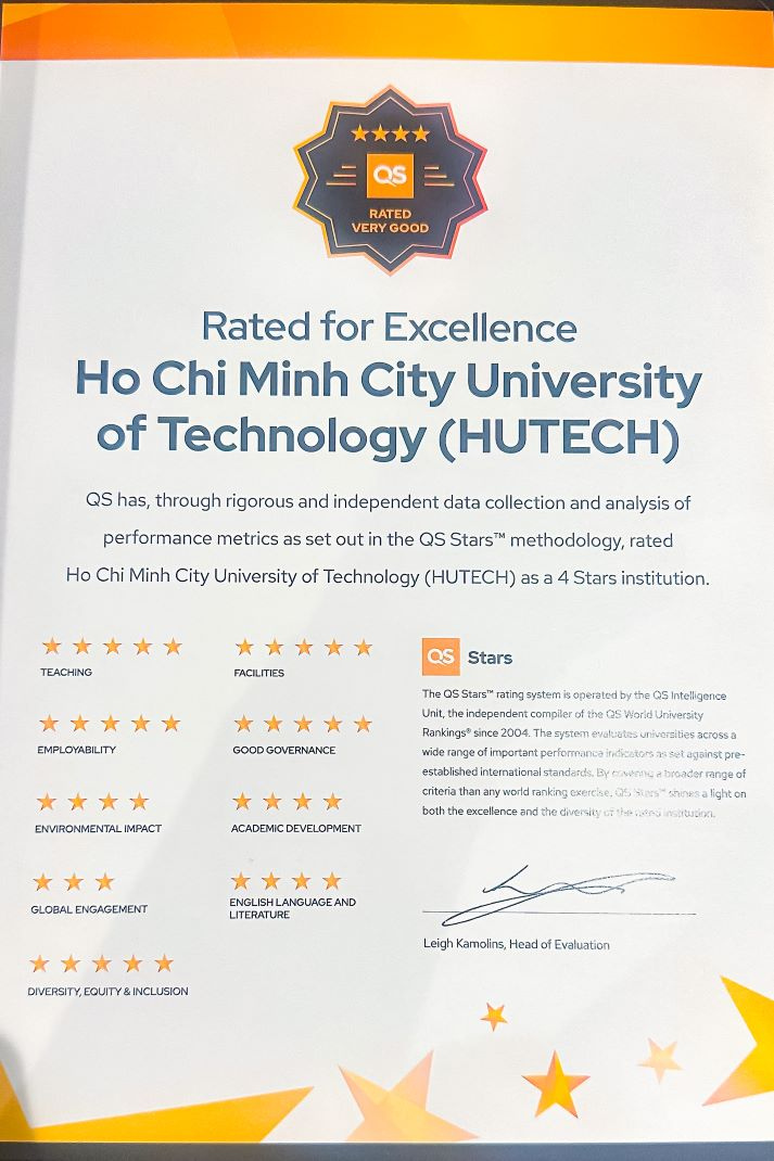 HUTECH nhận Chứng nhận Quốc tế Qs 4 Stars (Chu kỳ 2) tại Hội nghị Qs Higher Education Summit: Asia Pacific 2025 16