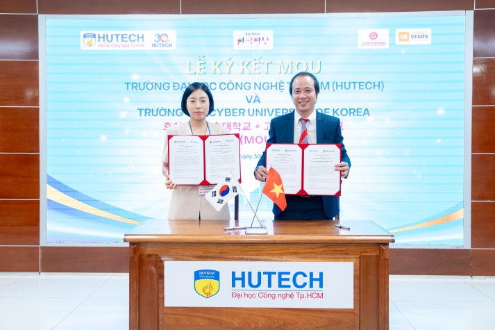 Mở rộng "hệ sinh thái" hợp tác quốc tế, HUTECH ký MOU cùng Trường The Cyber University Of Korea, Hàn Quốc 50