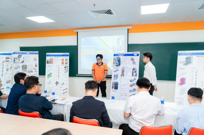 Chạm ngõ nghề nghiệp từ đồ án số: Dấu ấn sinh viên Khoa Xây dựng tại BIM Project Showcase 2026 88