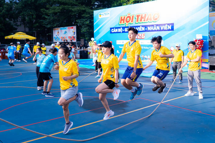 [Video] Bùng nổ tinh thần thể thao, Hội thao CB-GV-NV HUTECH 2026 khởi động mùa tranh tài rực lửa 155