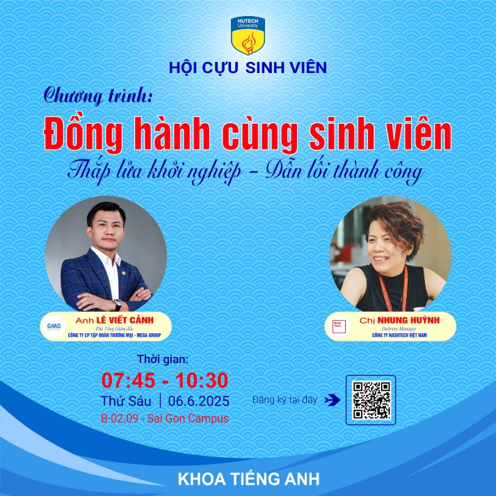 Hành trang khởi nghiệp từ giảng đường: HUTECH-ers nắm bắt cơ hội giao lưu cùng cựu sinh viên thành đạt vào 06/6 tới 13