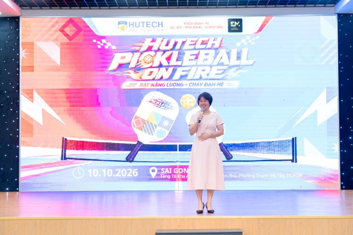 HUTECH Pickleball On Fire 2026 - “sân thực hành” nghề nghiệp của sinh viên Quản trị sự kiện 93