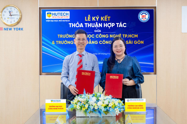 HUTECH ký MoU với Trường Cao đẳng Công nghệ Sài Gòn, mở rộng cơ hội phát triển cho người học 48