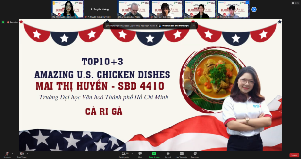Món Gà dát vàng sốt Coca Cola chiến thắng cuộc thi Nấu ăn trực tuyến từ gà Mỹ - “Amazing U.S. Chicken Dishes" 126