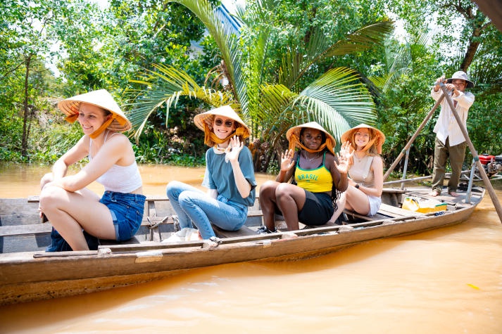 [Video] Exciting Mekong Delta adventure with students from Denmark, Germany, the Netherlands, and HUTECH 104