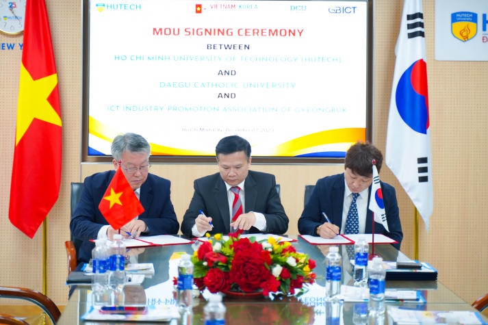 HUTECH ký kết MOU với Đại học Daegu Catholic và Hiệp hội Xúc tiến Công nghiệp Công nghệ thông tin tỉnh GyeongBuk (Hàn Quốc) 47