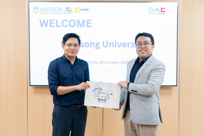 HUTECH works with Woosong University to promote academic exchange for faculty and students 71