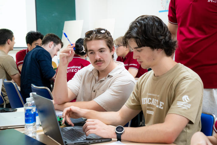 HUTECH and University of Newcastle students connect through Nucleo experiences and technical exchange 78