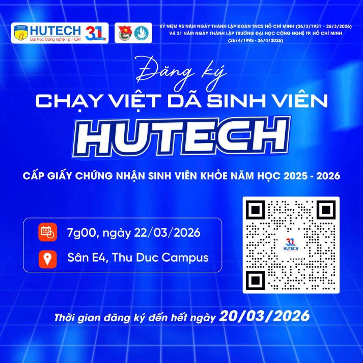 Đăng ký tham gia chạy Việt dã Sinh viên HUTECH 2026 13