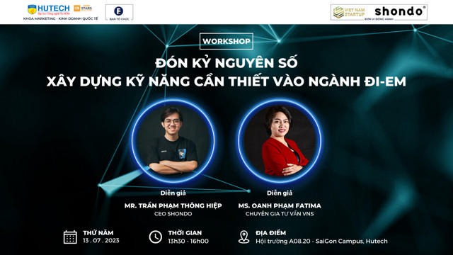 Sinh viên HUTECH sẽ được cập nhật nhiều kiến thức hữu ích về Marketing trong kỷ nguyên số vào ngày 13/7 tới 18