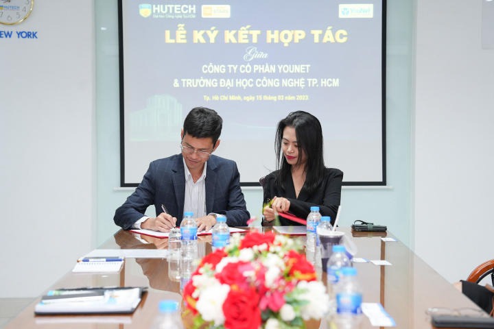 HUTECH signed a cooperation agreement with YouNet Group and Hyundai Ngoc An Company 92