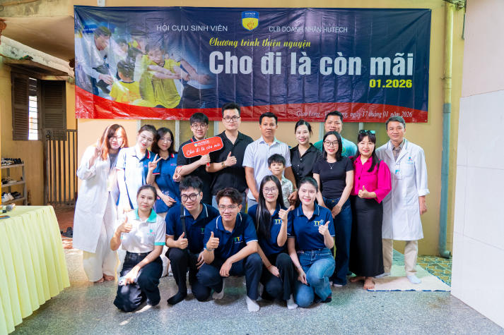 “Cho đi là còn mãi” - Hành trình sẻ chia yêu thương của cộng đồng Cựu sinh viên và Doanh nhân HUTECH 10