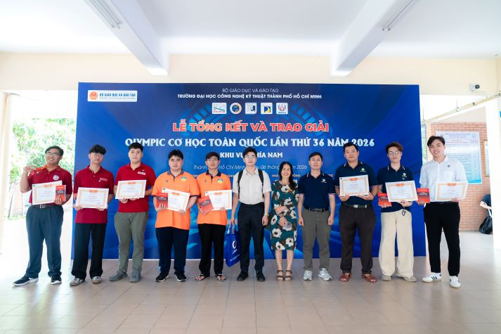 Sinh viên HUTECH ghi dấu với 09 giải thưởng tại Olympic Cơ học toàn quốc 2026 55