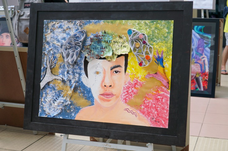 Sinh viên ngành Thiết kế đồ họa gây ấn tượng với loạt đồ án kết thúc môn học Hình họa mỹ thuật HUTECH 4