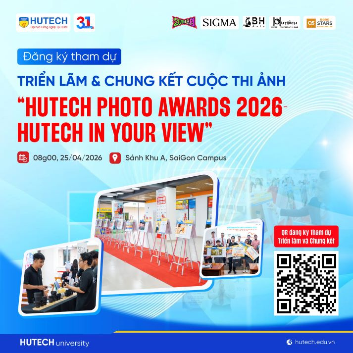HUTECH Photo Awards 2026: Cùng thưởng lãm những góc nhìn đẹp về HUTECH vào 25/4 tới 12