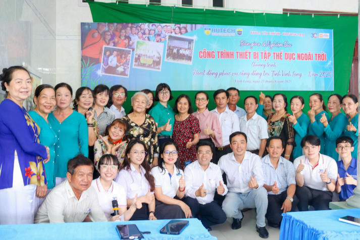 Khoa Tài chính - Thương mại bàn giao công trình vì sức khỏe cộng đồng tại tỉnh Vĩnh Long 8